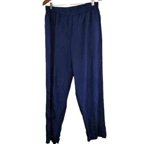 Vintage EVR Wind Pants Womens Size XL Purple 90s Silk Boho Retro Y2K Streetwear - Picture 1 of 9